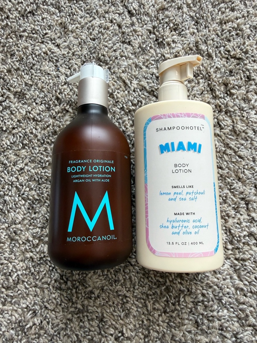NEW Moroccan oil body lotion & Shampoohotel Miami Lotion